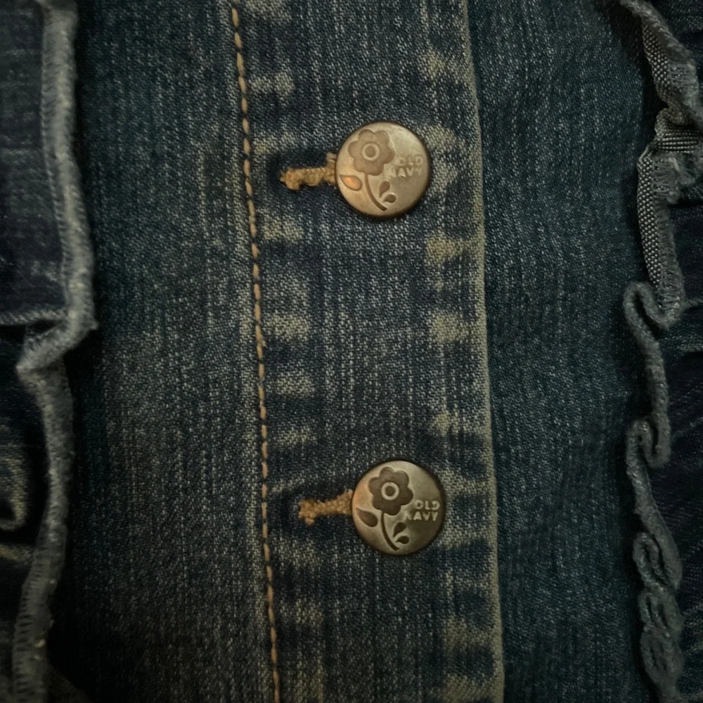 Old Navy  ruffled girls Jean Jacket  12-18 months